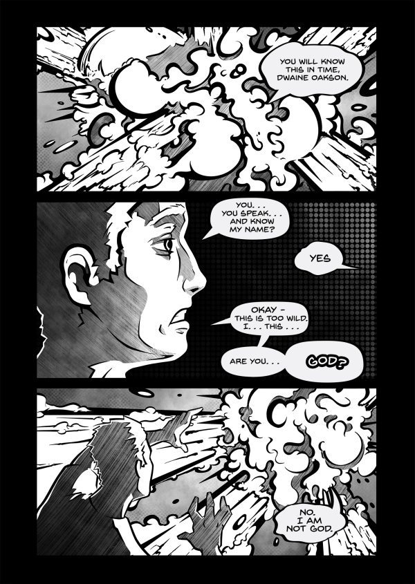 This is a sample page from the comic book Myrrom Galaxy: Oath, by Nate Lindley (aka ACP_Nate) of Awesome Combo Productions (ACP)