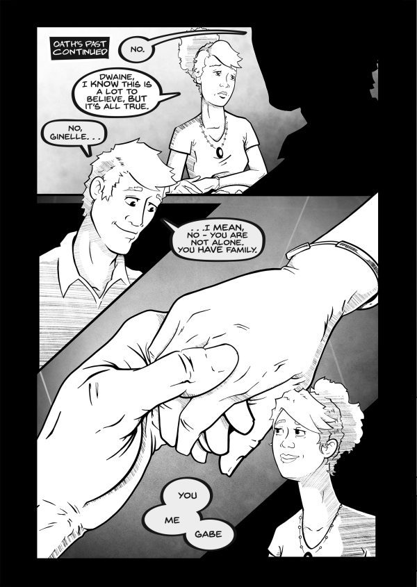 This is a sample page from the comic book Myrrom Galaxy: Oath, by Nate Lindley (aka ACP_Nate) of Awesome Combo Productions (ACP)