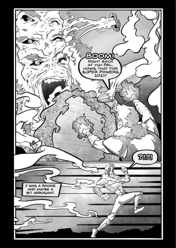 This is a sample page from the comic book Myrrom Galaxy: Oath, by Nate Lindley (aka ACP_Nate) of Awesome Combo Productions (ACP)