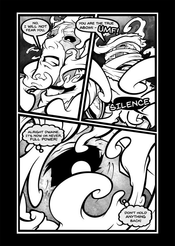 This is a sample page from the comic book Myrrom Galaxy: Oath, by Nate Lindley (aka ACP_Nate) of Awesome Combo Productions (ACP)